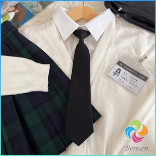 Bensen เนคไทแฟชั่นสำเร็จรูป โบว์นักเรียนญี่ปุ่น JK ปรับขนาดได้ necktie