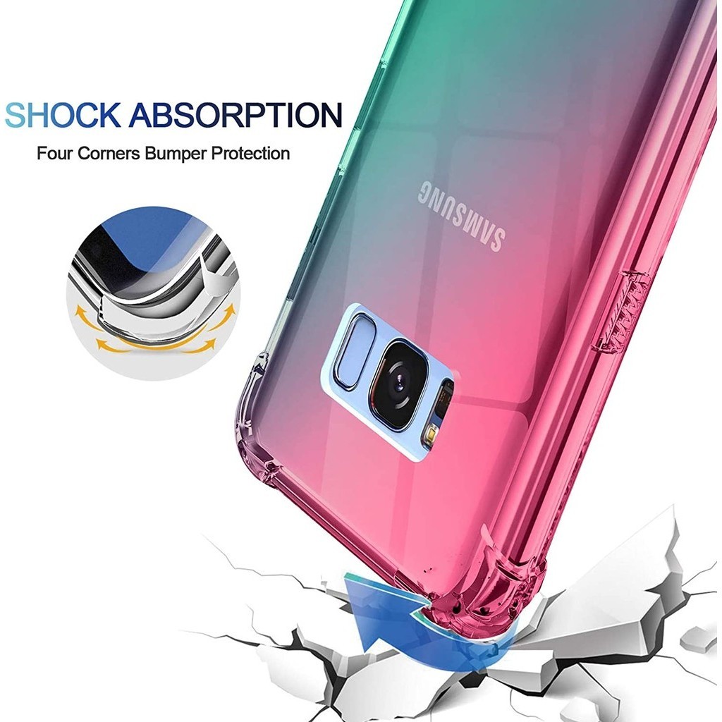 Galaxy S8 S9 Plus S7 Edge S7 เคสใส ไล่ระดับ น่ารัก กันกระแทก กันชน เคสป้องกันโทรศัพท์มือถือ สําหรับผู้หญิง เด็กผู้หญิง ยืดหยุ่น บาง เคสโทรศัพท์ - รูปที่ 3