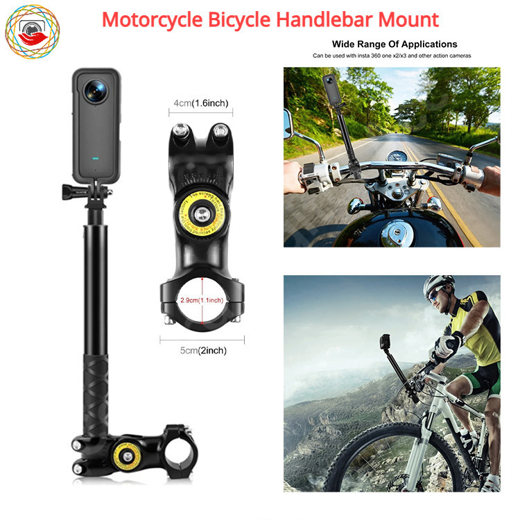 อะแดปเตอร์ขาตั้งกล้อง และขาตั้ง สําหรับรถจักรยานยนต์ Insta360 X4 X3 ONE X2 ONE RS