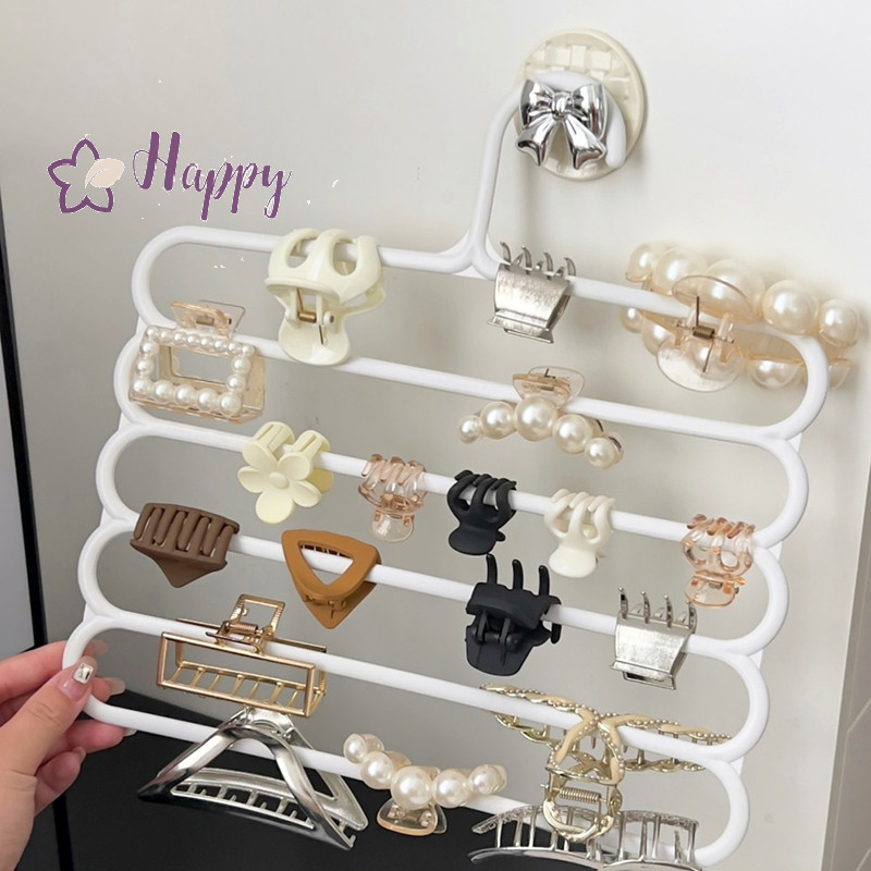 <Happybay> Hair Claw Storage Rack Organizer ผู้ถือความจุขนาดใหญ่แขวนผนัง Hairpin Hanger Space al Storage Rack ลดราคา
