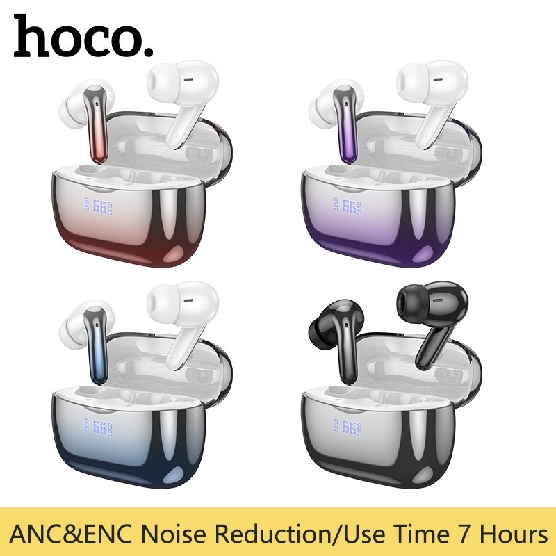 Hoco EQ16 หูฟังบลูทูธไร้สาย 5.3 TWS ANC&ENC ตัดเสียงรบกวน พร้อมไมโครโฟน สําหรับสมาร์ทโฟน