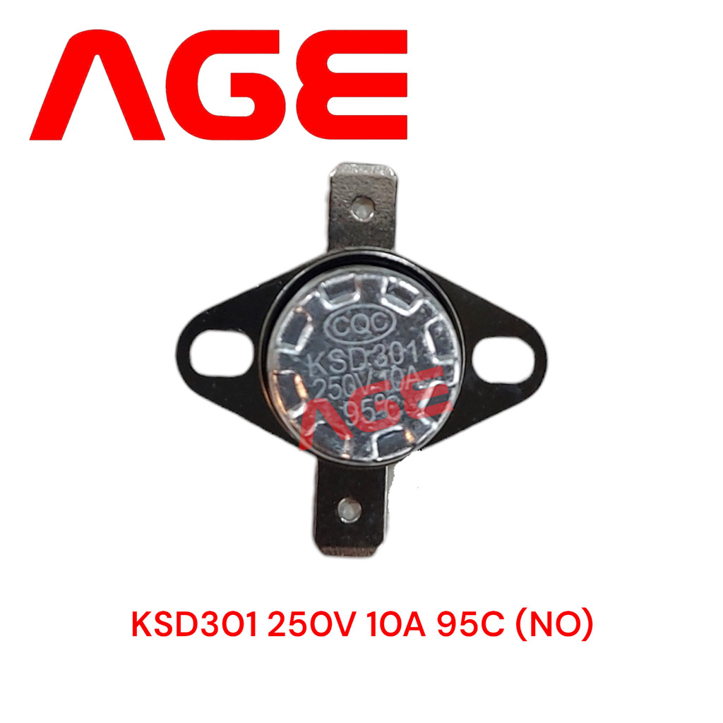 KSD301 เทอร์โมสตัท 250V 10A 95C (No Type)