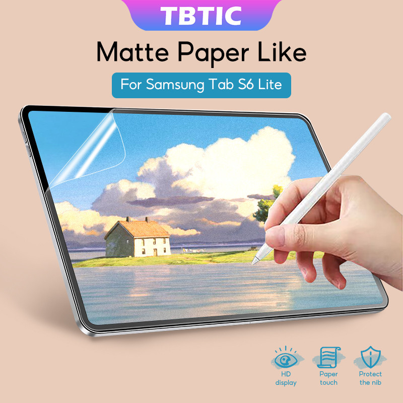 Tbtic ฟิล์มกันรอยหน้าจอ เนื้อด้าน สําหรับ Samsung Tab S6 Lite 10.4 P620 P625 2024 P619 P613 P610 P615