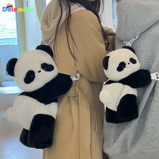 [Guli Guli]#爱心熊#趴趴背包 กระเป๋าเป้สะพายหลัง กระเป๋าใส่เหรียญ รูปตุ๊กตาแพนด้า เพนกวิน ขนาดเล็ก