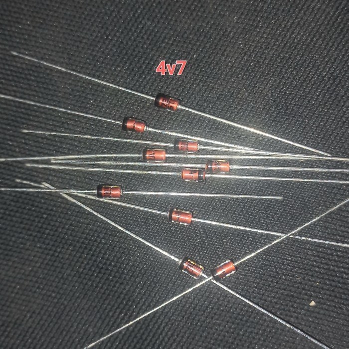 4V7 ปกติ zener ไดโอด 1W IN4732 ไดโอด 4.7V 1N4732 1 W SENER วัตต์ F Fajar อิเล็กโทร 2