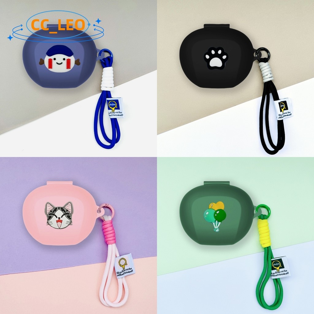 For EDIFIER NeoBuds Plus Case Cute Cat Lanyard Pendant Cartoon EDIFIER NeoBuds Plus Shockproof Shell