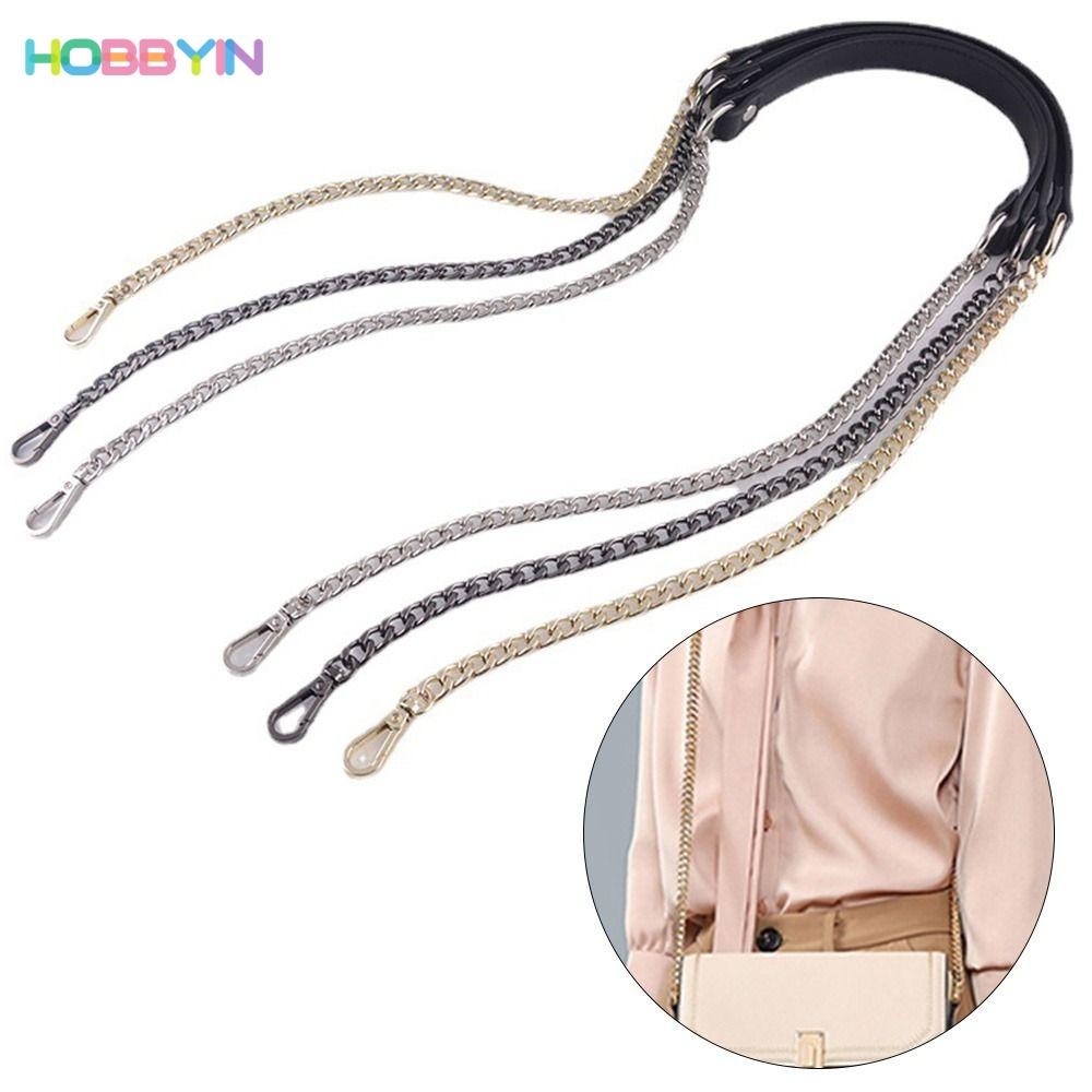 HOBBYIN สายโซ่โลหะอัลลอย ทนทาน ขนาด 120 ซม. สําหรับกระเป๋าถือ DIY