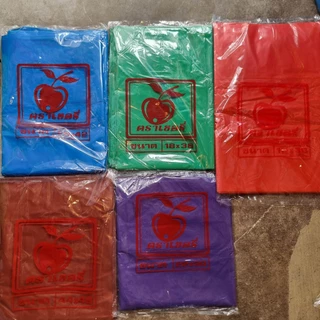 ถุงพลาสติกใส่ของขนาดใหญ่ ถุงตราเชอรี่ ถุงสีฟ้า ถุงสีม่วง ถุงใหญ่ ถุงเนื้อเหนียว