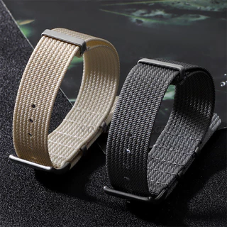 ไนลอน NATO Universal สายนาฬิกา 18 มม.20 มม.22 มม.ผ้าใบกีฬาสาน One Loop Zulu สายนาฬิกาผู้ชายผู้หญิงสร้อยข้อมือเข็มขัดข้อมือ