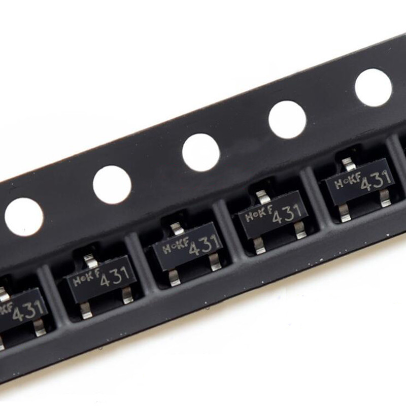 50PCS TL431 431 CJ431 SOT-23 TL431A SOT23 SOT SMD ชิปเซ็ต IC ใหม่และต้นฉบับ