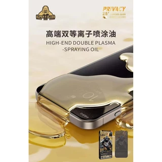 กล่องละ 10 ชิ้น สีดำ ฟิล์มกระจกกันมอง Black King Kong ESD 25°Privacy Glass IPHONE 10pcs A box