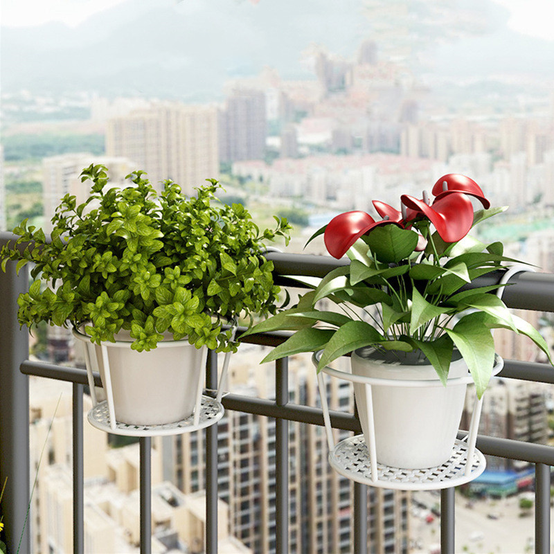 ที่แขวนกระถางต้นไม้แบบเหล็ก 18×18×22CM กระถางแขวนผนัง กระถางต้นไม้แบบแขวน เกรดดีแข็งแรง flower stand