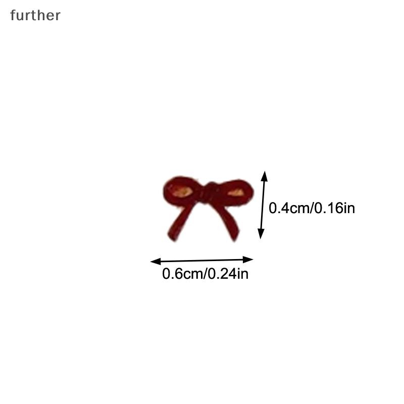 [further] 10 ชิ้นสีแดงเรซิ่นริบบิ้นยาวเล็บ Charms โบว์เล็บ Rhinestones ตกแต่ง DIY เล็บเครื่องมืออุปกรณ์ [TH] - รูปที่ 3