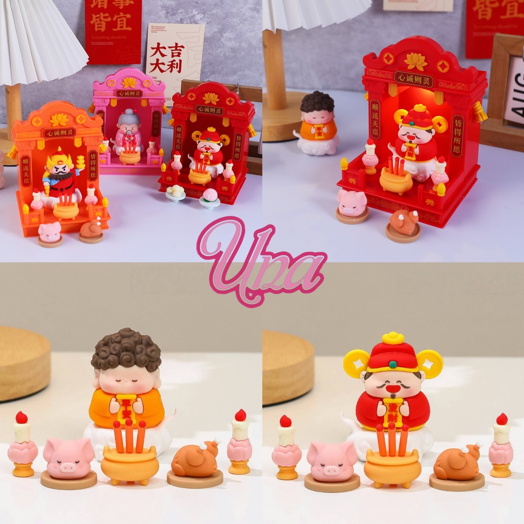 Una Gift Shop(A021)❣🇹🇭🚚พร้อมส่ง❣โมเดลฟิกเกอร์ ศาลเจ้า เทพเจ้า สุดน่ารัก