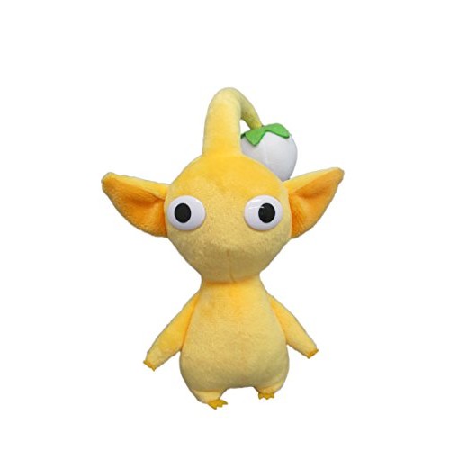 Sanei Boeki Pikmin Plush Toy ALL STAR COLLECTION Yellow Pikmin W9×D9×H17cm PK03
