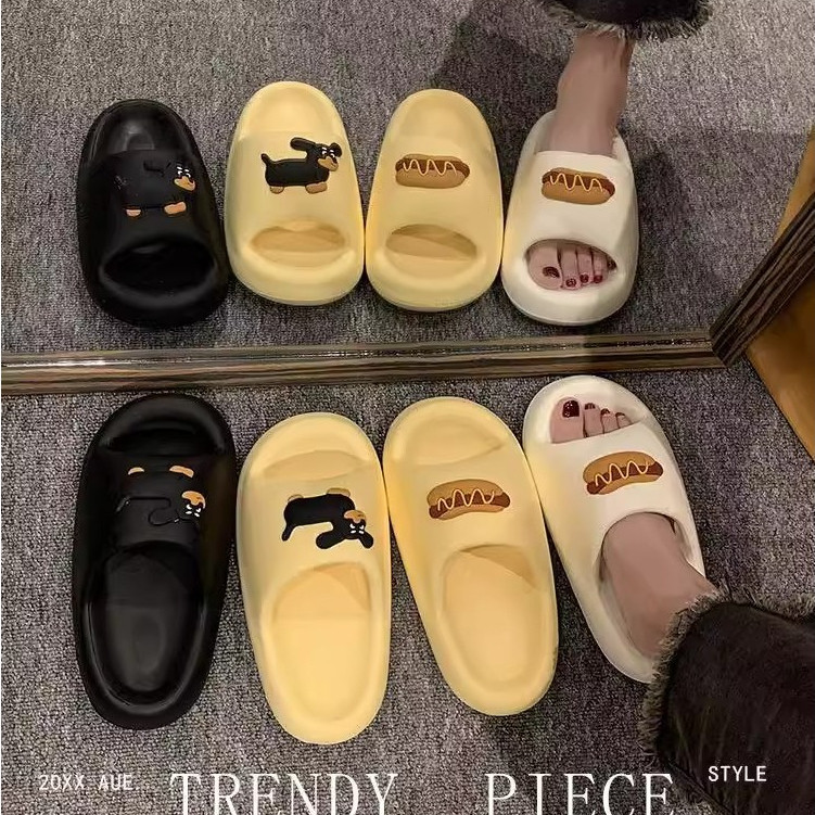 「จัดส่งในกรุงเทพฯ」 รองเท้าแตะ EVA ระงับกลิ่น ลายการ์ตูนลูกสุนัข ขนมปัง น่ารัก ใส่สบาย ไซซ์ 36-41 - รูปที่ 4