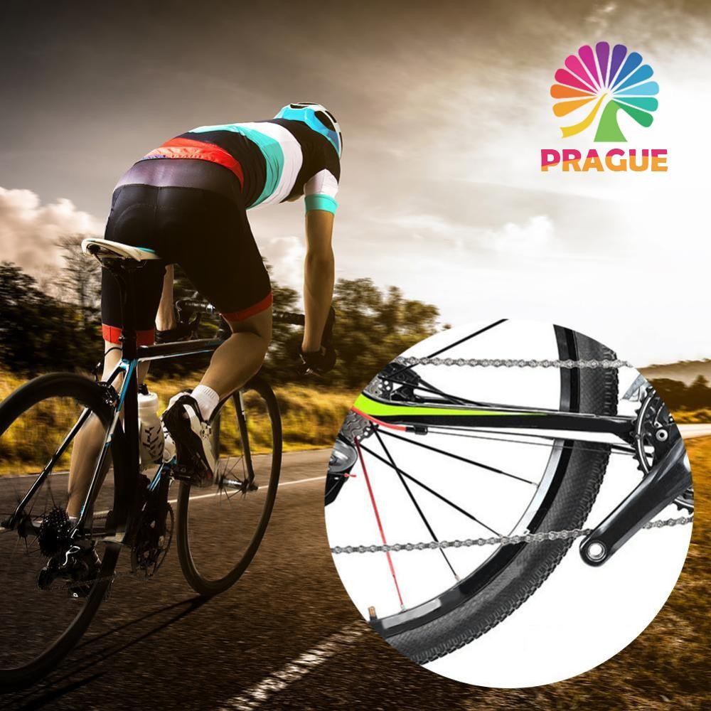 Uk 6-7-8/9/10 Speed Road Bike Chain Anti-corrosive Bike Chain Kit สําหรับจักรยานเสือหมอบ [prgue.th]