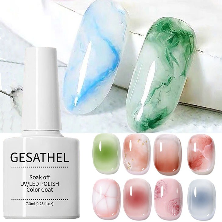 GESATHEL Blooming Gel พร้อมส่ง เจลละลายสี เจลทำลายหินอ่อน สีเจลสำหรับเบลอสีฟุ้ง 7.3 Ml