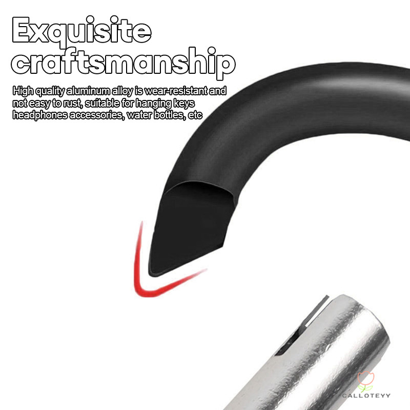 พวงกุญแจตะขอ พวงกุญแจ ขอเชื่อมต่อเชือ D หมายเลข 5 พร้อมตะขอเกี่ยวเป้สะพายหลังแบบอลูมิเนียมอัลลอยด์เคาราบิเนอร์ หัวเข็มขั - รูปที่ 6