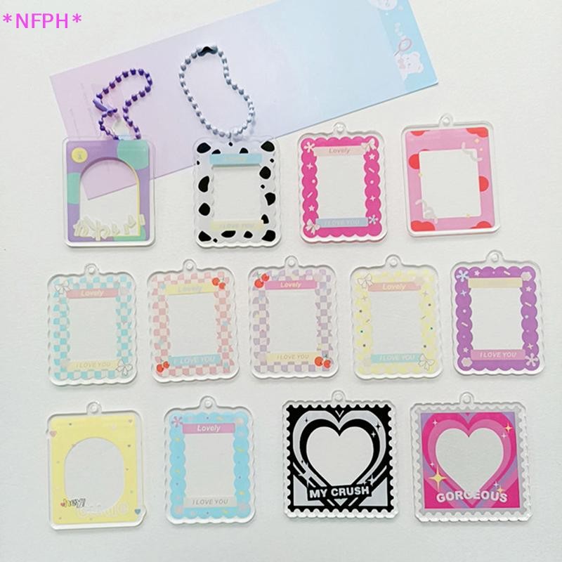 NFPH> ใหม่อะคริลิใสผู้ถือบัตรรูปถ่ายกรอบรูปไอดอลแขนดาวไล่จี้โรงเรียนเครื่องเขียนใหม่