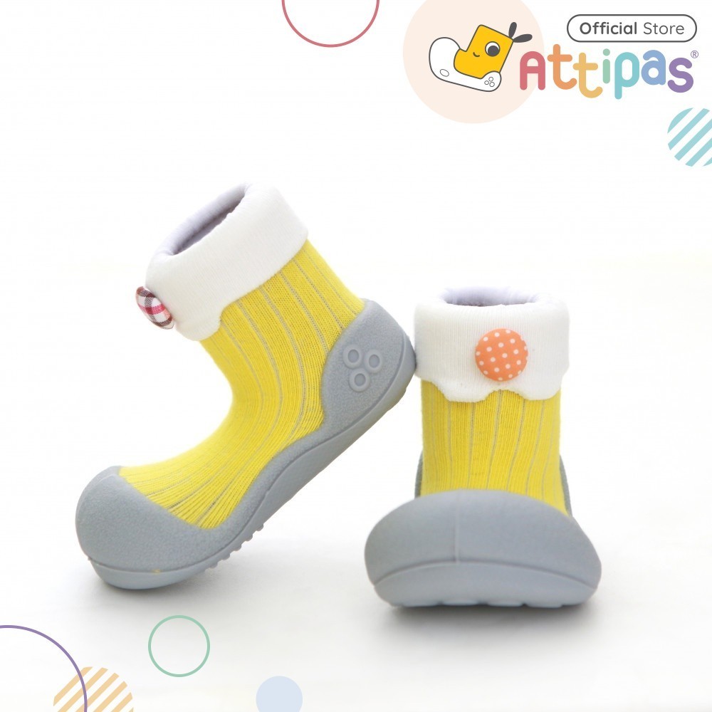 Attipas Functional Baby Shoes Prewalker Shoes - Lollipop Yellow