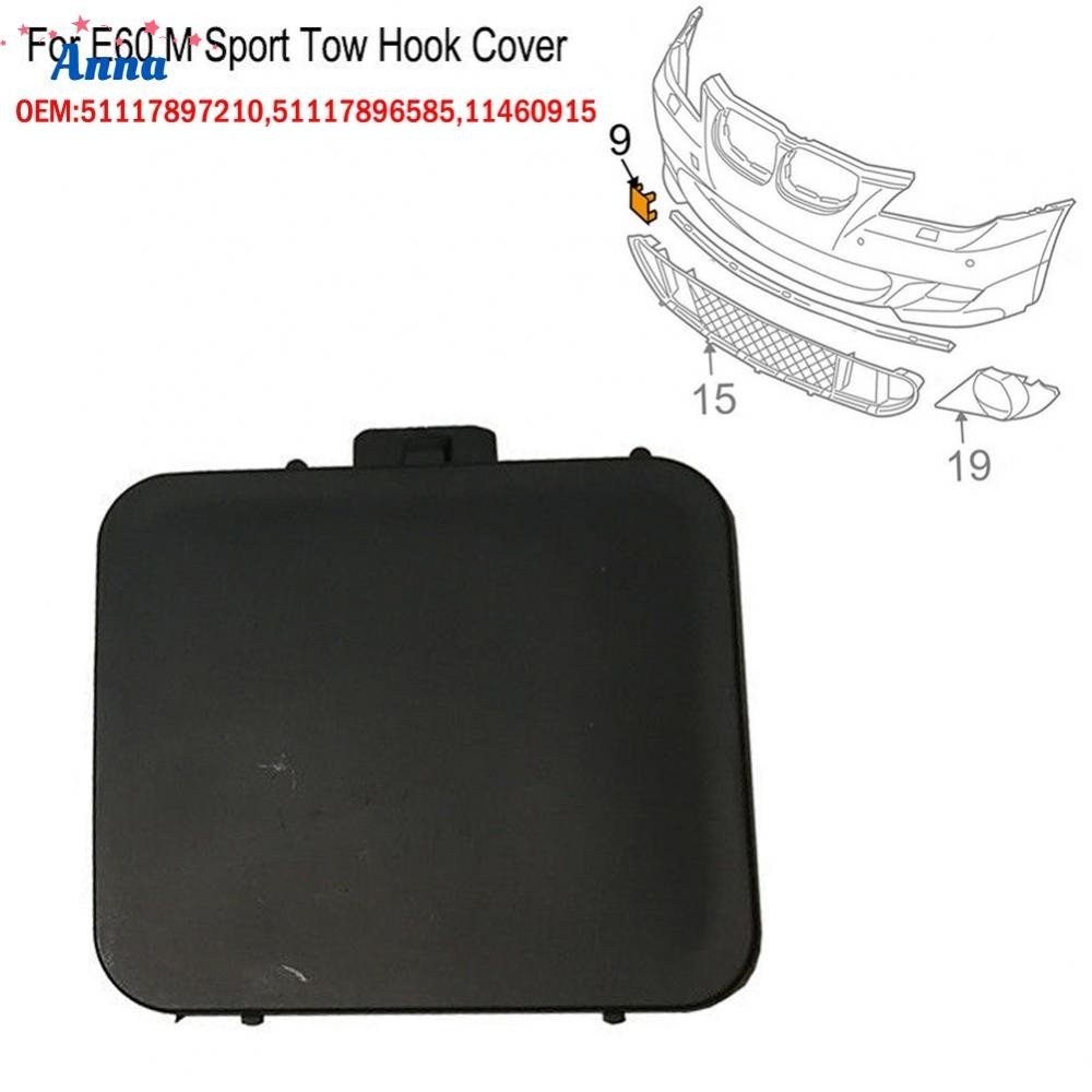 【Anna】Tow Hook Cover Tow Eye Hook 11460915 Car Accessories For BMW E60 M Sport Trim