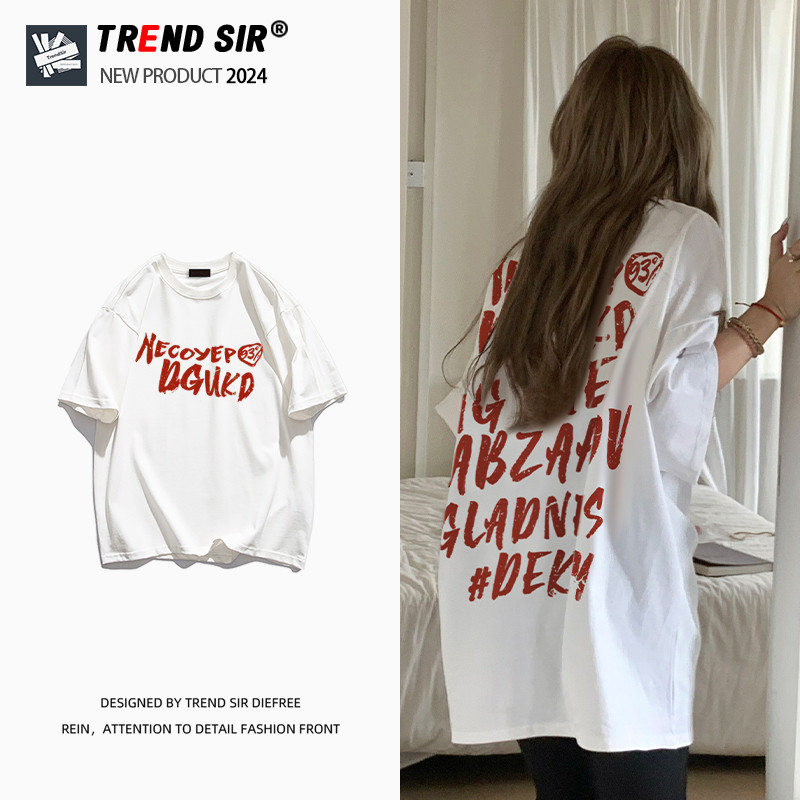 TrendSir🔥มาใหม่ ลายเยอะ🔥เสื้อยืดผ้าคอตตอน เสื้อยืด t shirt ตราหรือลายพิมพ์ตัวอักษร ใส่สบาย😗100% Cotton M-3XL