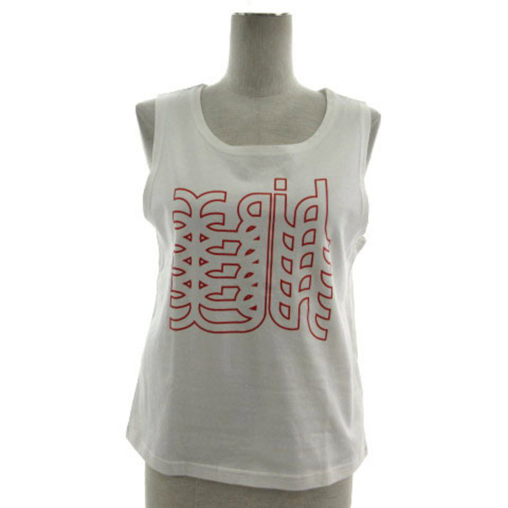 X-GIRL X-GIRL Tank Top Logo Print White White Red 2 Direct from Japan Secondhand