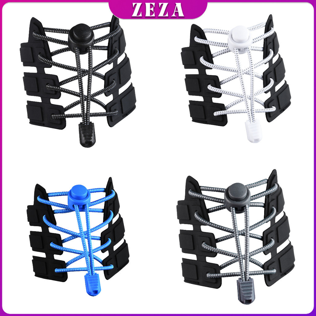 เชือกผูกรองเท้า แบบยืดหยุ่น แบบคลิปล๊อค ความยาว 120cm  shoelaces - รูปที่ 3