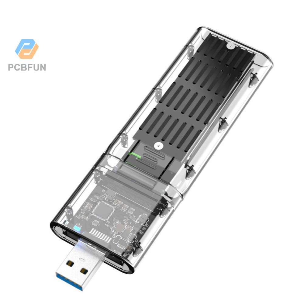 อะแดปเตอร์การ์ด M2 SSD Case M.2 เป็น USB 3.0 5Gbps ความเร็วสูง สําหรับ SATA M.2 NGFF SSD 2242 2260 2280