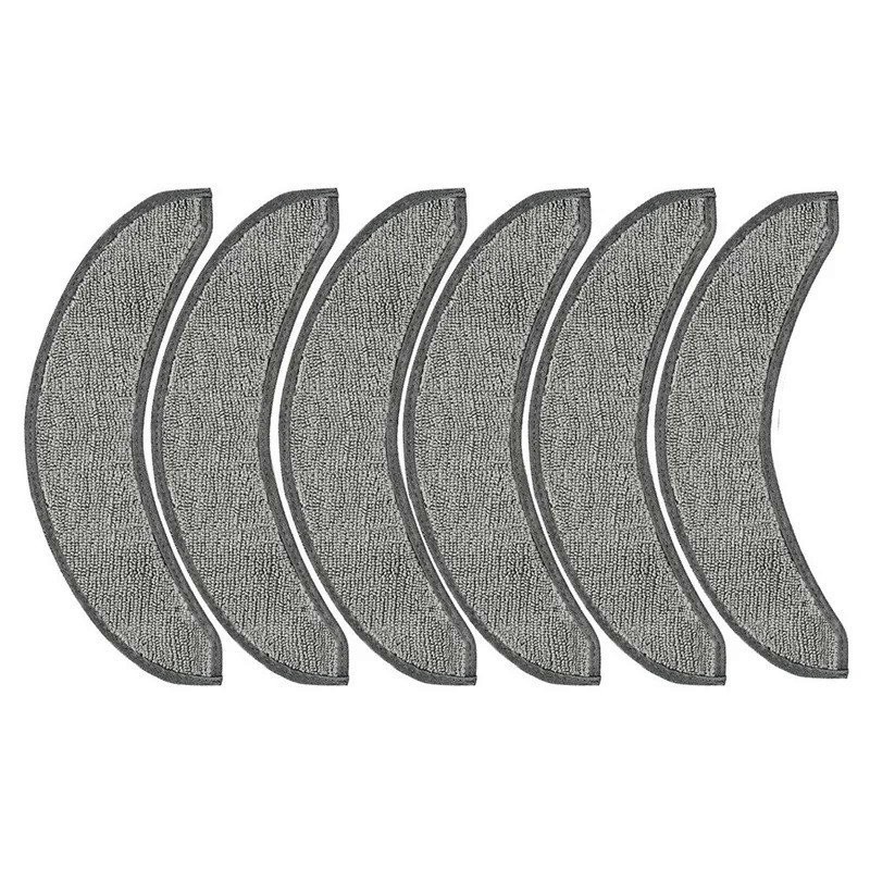 6 แพ็คเปลี่ยน Mop Pads สําหรับ Irobot Roomba Combo J7 J7 + J9 หุ่นยนต์สูญญากาศ,นํามาใช้ใหม่ไมโครไฟเบ