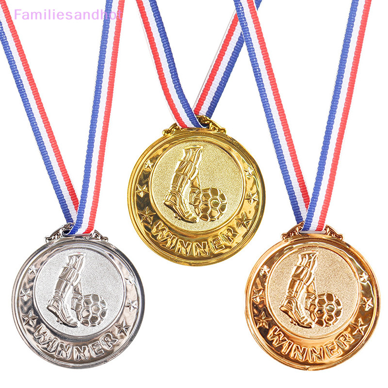 Familiesandhot&gt; รางวัลเหรียญรางวัล สีบรอนซ์ สีเงิน ทอง รางวัลการแข่งขันฟุตบอล รางวัลรางวัล เหรียญรางวัล สําหรับของที่ระลึก ของขวัญ กีฬากลางแจ้ง ของเล่นเด็กดี