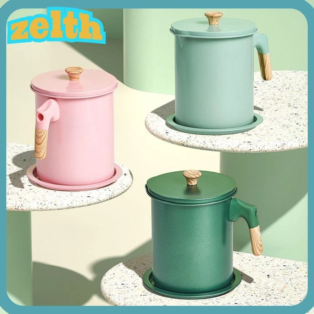 Zelth หม้อกรองน้ํามัน ความจุขนาดใหญ่ 1.4 ลิตร 1.7 ลิตร สําหรับห้องครัว