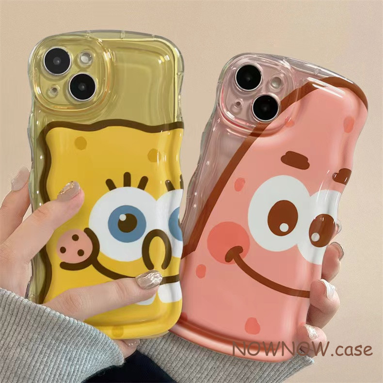 เคสโทรศัพท์มือถือ แบบนิ่ม ลายการ์ตูนสพันจ์บ็อบ สําหรับ iPhone 15 14 13 12 11 Pro MAX X XR XS MAX 7 8 Plus