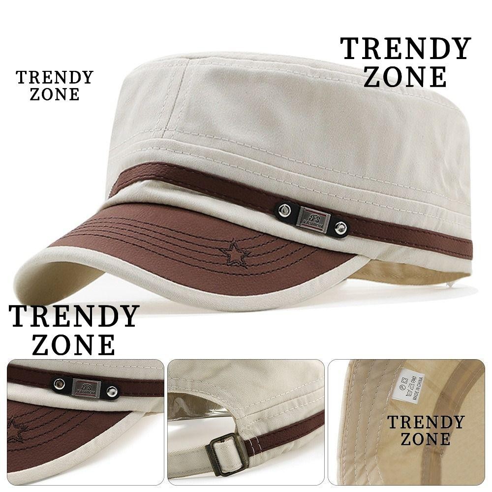 Trendyzone หมวกทหาร หมวกลําลอง ผ้าฝ้าย ระบายอากาศ