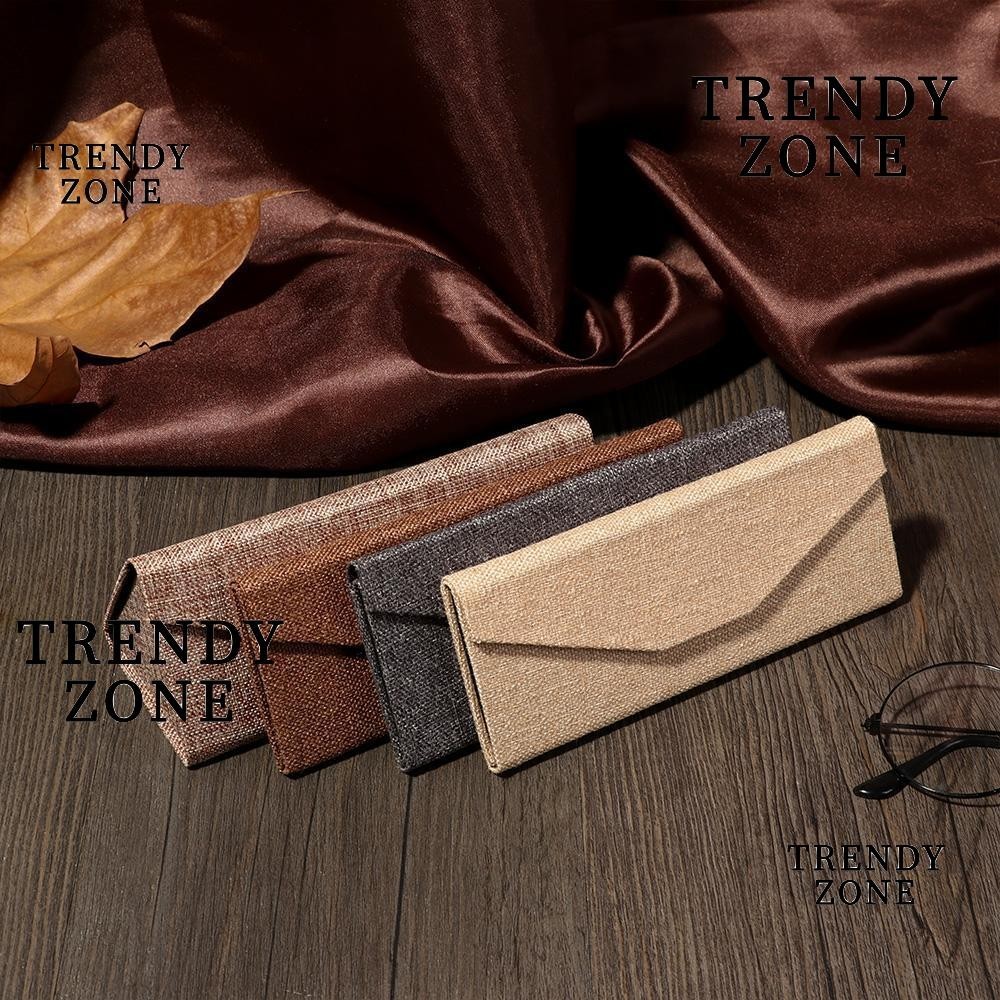 Trendyzone กล่องผ้า ป้องกันแว่นตา แบบพับได้