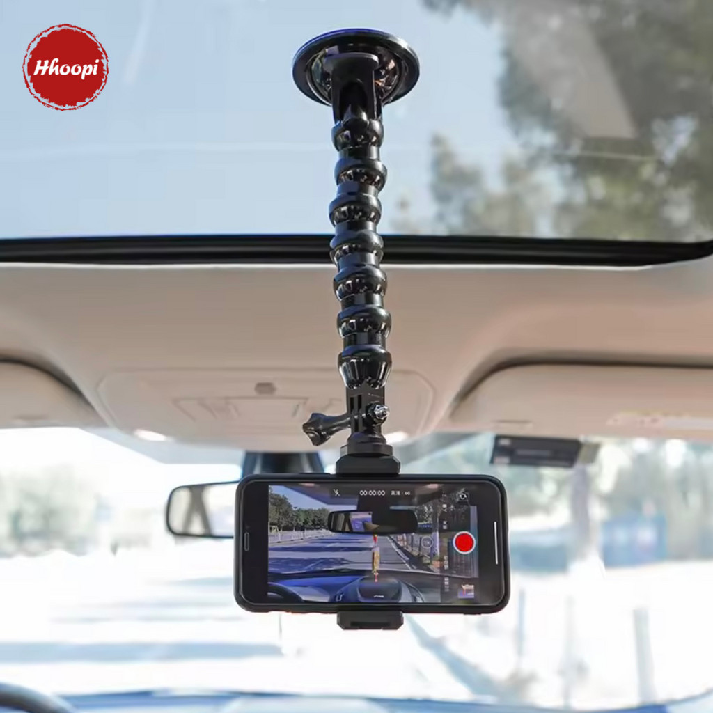 action camera mount ที่วางโทรศัพท์มือถือ แบบปุ่มดูดสุญญากาศ สําหรับกล้องแอคชั่น สมาร์ทโฟน ติดกระจกหน้าต่างรถยนต์