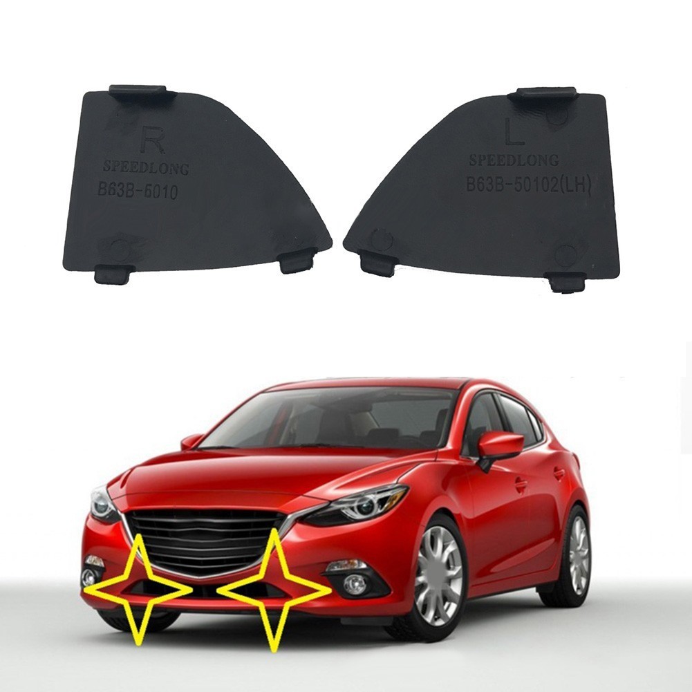 ✨พร้อมส่ง✨ฝาครอบตะขอลากจูง ติดกันชนหน้า สําหรับ Mazda 3 2016-2018