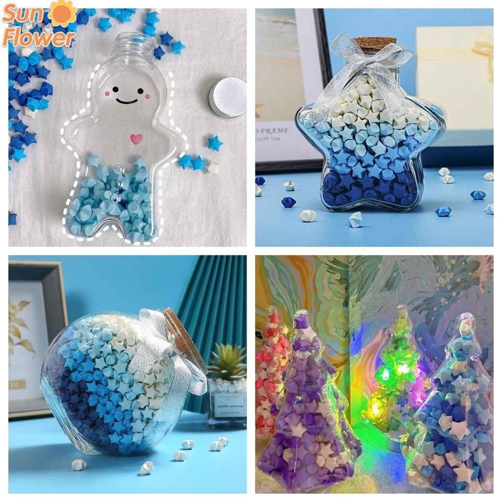 ขวดใส่ขนมปังขิง รูปดาวคริสต์มาส DIY สําหรับของขวัญวันเกิด วันวาเลนไทน์