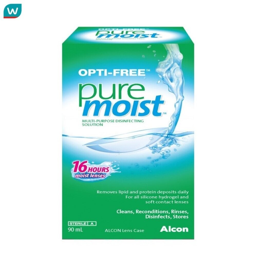 Opti-Free น้ำยาล้างคอนแทคเลนส์ ออพติ-ฟรี เพียวมอยซ์ 90 มล.