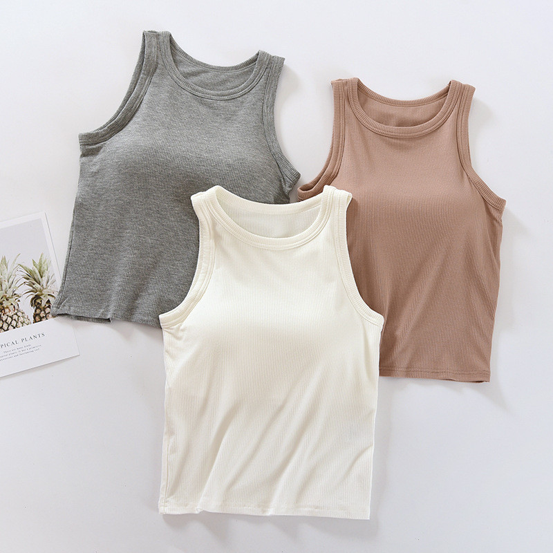 2 In 1 เสื้อกล้าม คอยู แขนกุด ด้านหลังสวยงาม อเนกประสงค์ รูปที่ 3