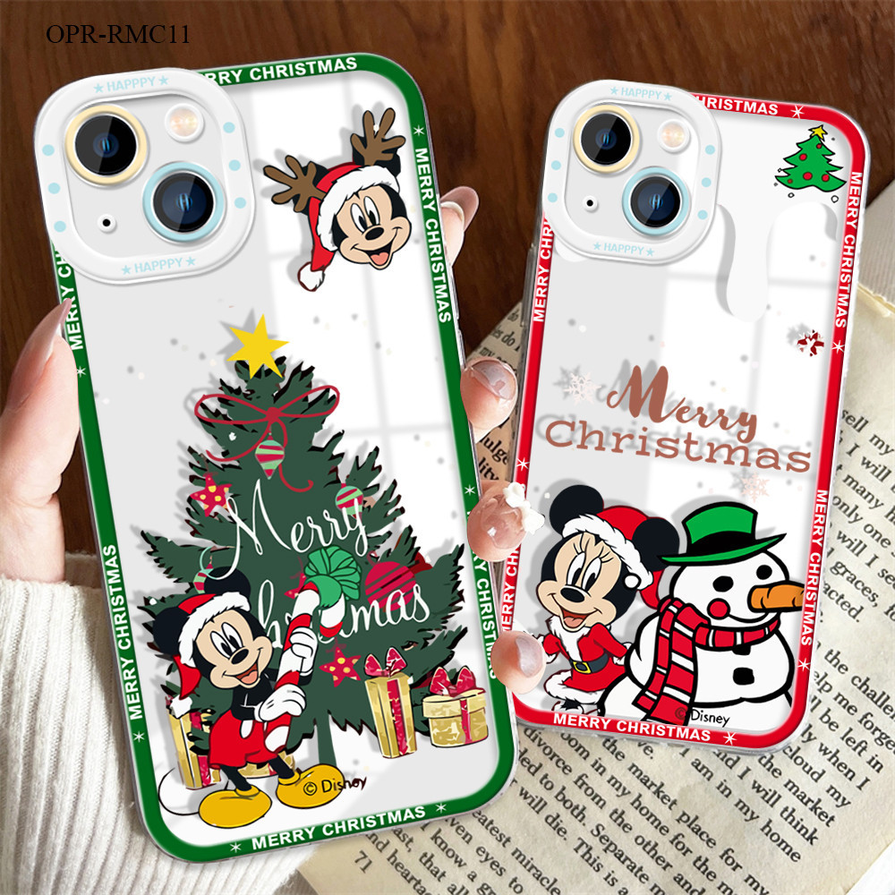 Realme C11 C15 C20 C20A C30 C33 C53 C55 2021 เคสเรียวมี สำหรับ Case Christmas Mouse เคสโทรศัพท์ Skin Angel Eyes Cases