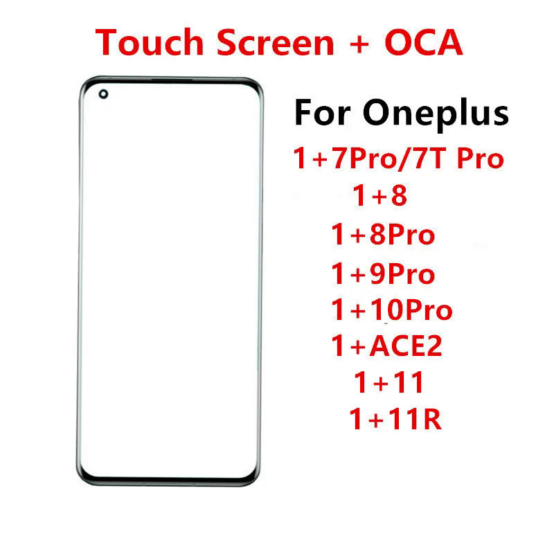อะไหล่หน้าจอสัมผัส LCD อะไหล่ซ่อมแซมเลนส์กระจก และ OCA สําหรับ Oneplus 11R 11 10 9 8 Pro 7 7T 8Pro ACE 2