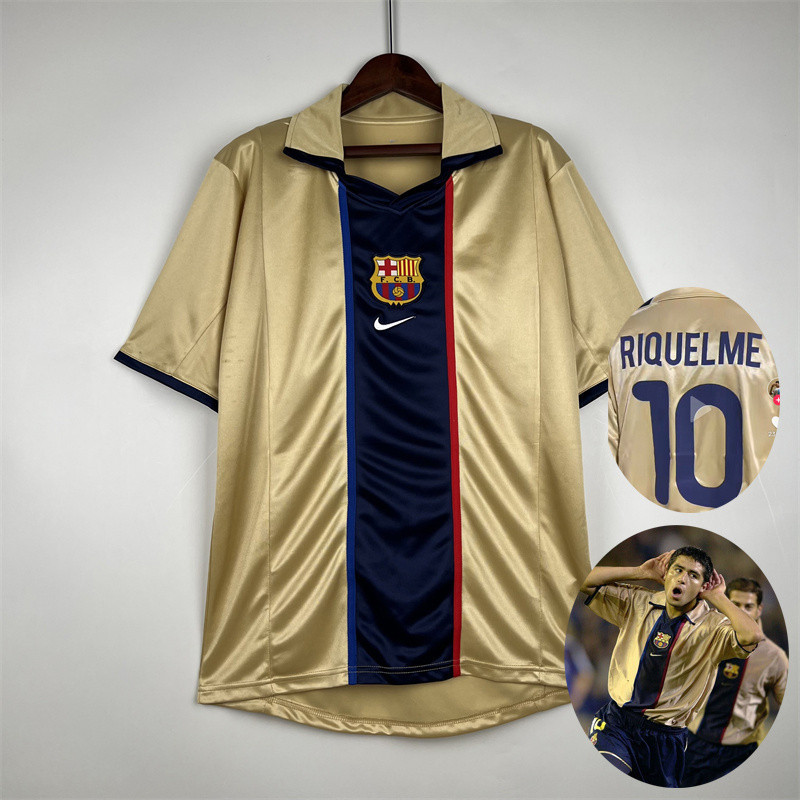 Barcelona 2002 2003 เสื้อฟุตบอล ระยะไกล RIQUELME 02/03