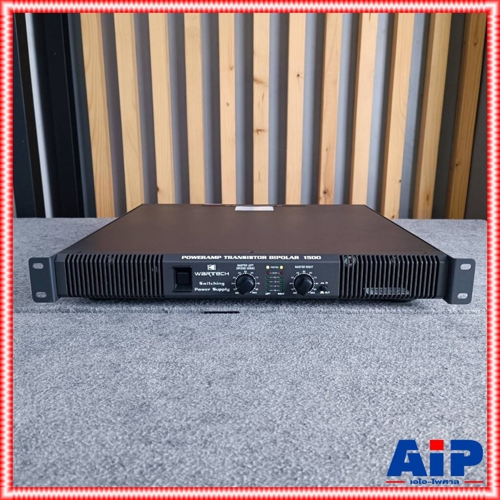 WARTECH 1500W BIPOLAR 1U POWER เพาเวอร์แอมป์ แอมป์ขยาย แอมป์ขยาย1500W แอมป์WARTECH เครื่องขยายเสียง 