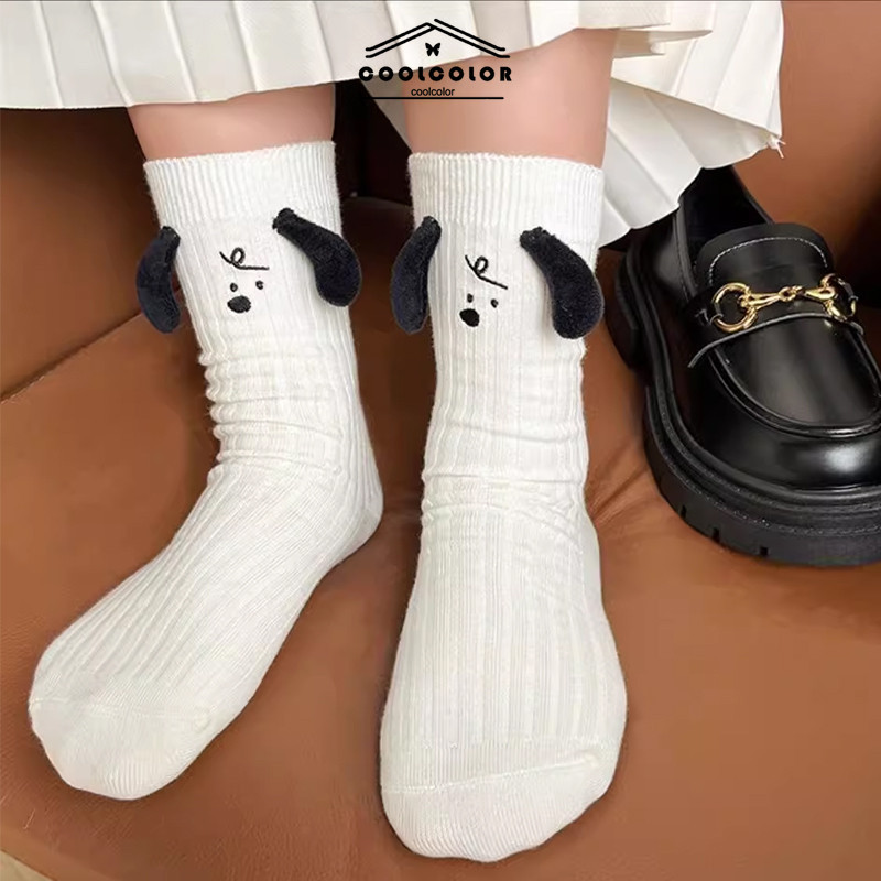 ในไทย💖ถุงเท้ากีฬาผ้าฝ้ายแบบนิ่มลายการ์ตูนSnoopyน่ารักเหมาะกับฤดูใบไม้ผลิและฤดูใบไม้ร่วงสําหรับเด็กผู้หญิงและนักเรียน