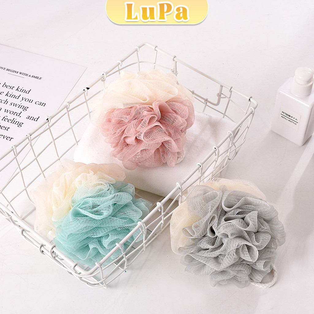LuPa ใยขัดผิว สีทูโทน ใยขัดตัว   Body scrub Bath Lily