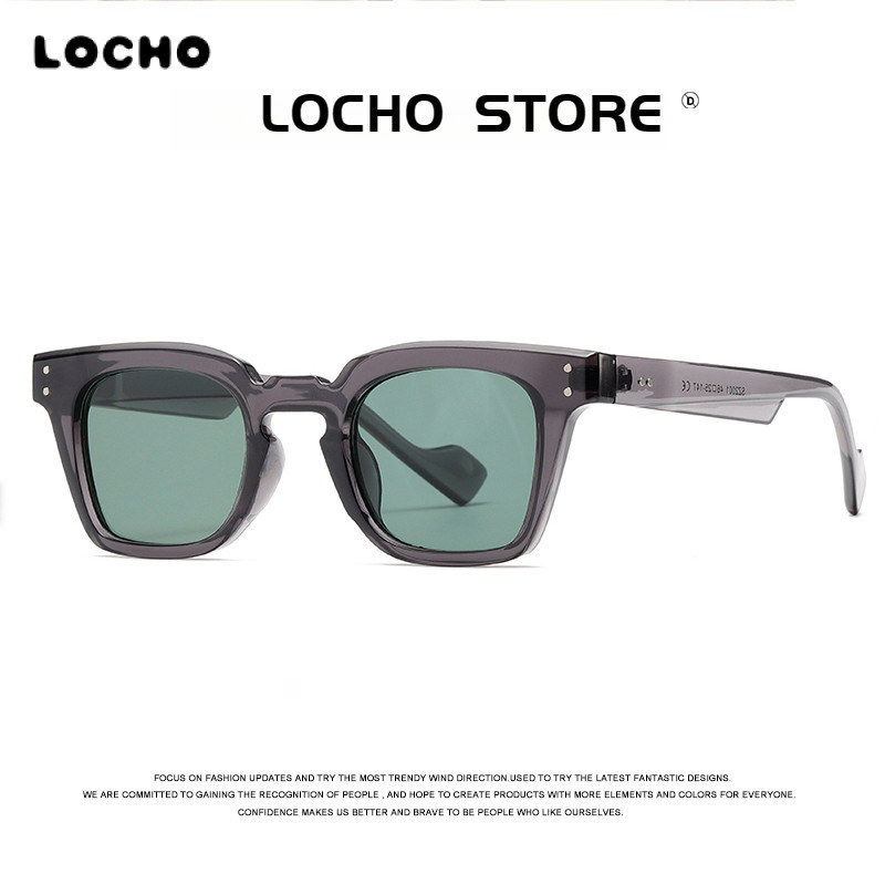 แว่นตากันแดด ทรงสี่เหลี่ยม สไตล์วินเทจ คลาสสิก ย้อนยุค UV400 D410