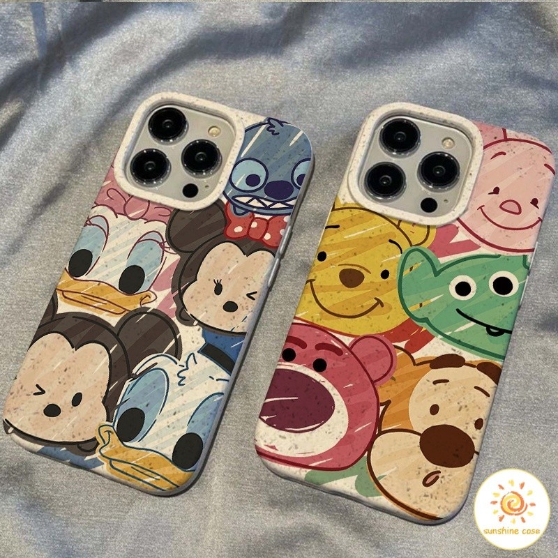 [ส่วนลด] ลายการ์ตูน มิกกี้วินนี่โลโซคนต่างด้าวน่ารักเคส ไอโฟน11 For iPhone12 13 14 15 Pro MAX X XS XR XS 7 8 Plus SE2020
