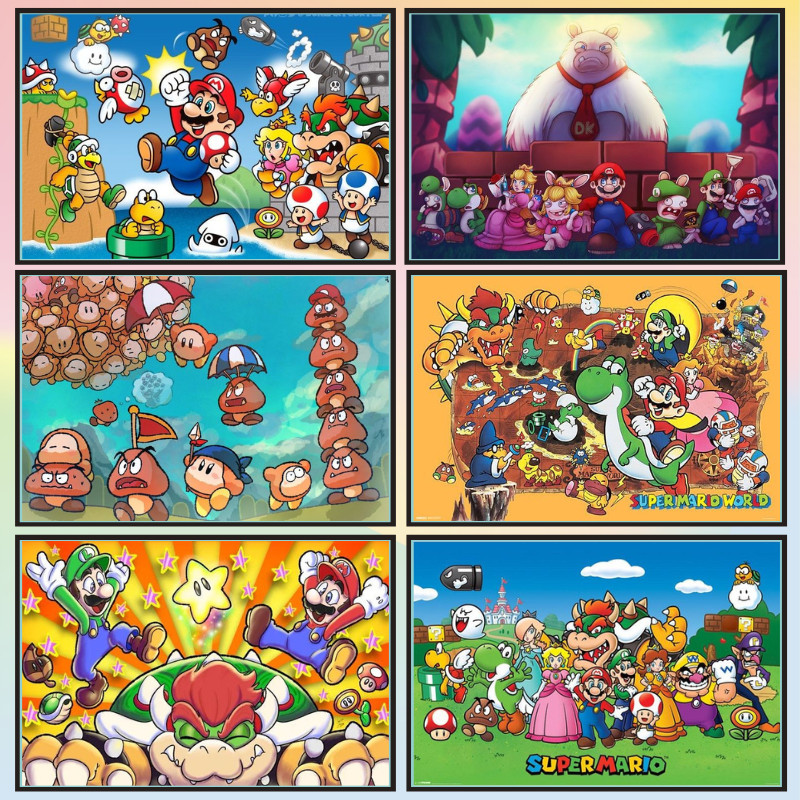 📣พร้อมส่ง📣【Mario】jigsaw puzzle-จิ๊กซอว์-300-1000-ชิ้น- ชิ้นของเด็ก จิ๊กซอว์ไม้ 1000 ชิ้น จิ๊กซอว์ 1000 ชิ้นสำหรับผู้ใหญ่ จิ๊กซอ จิ๊กซอว์ 500 ชิ้น🧩315-12 จิ๊กซอว์ 1000 ชิ้น สำหรับ ผู้ใหญ่ ตัวต่อจิ๊กซอว์ จิ๊กซอว์ การ์ตูน